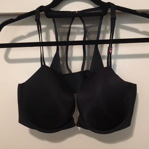 Victoria’s Secret black push-up racerback bra 36D
